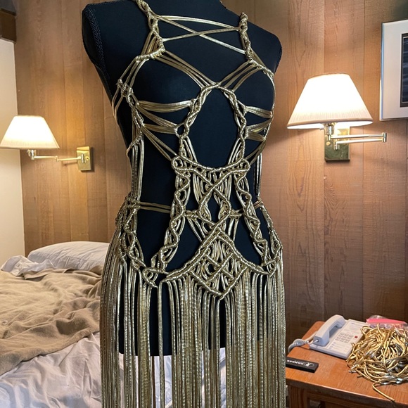Handmade Macramé Rope Dress - Picture 10 of 16